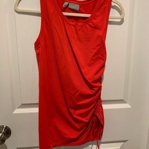 Red Athleta sleeveless rashguard